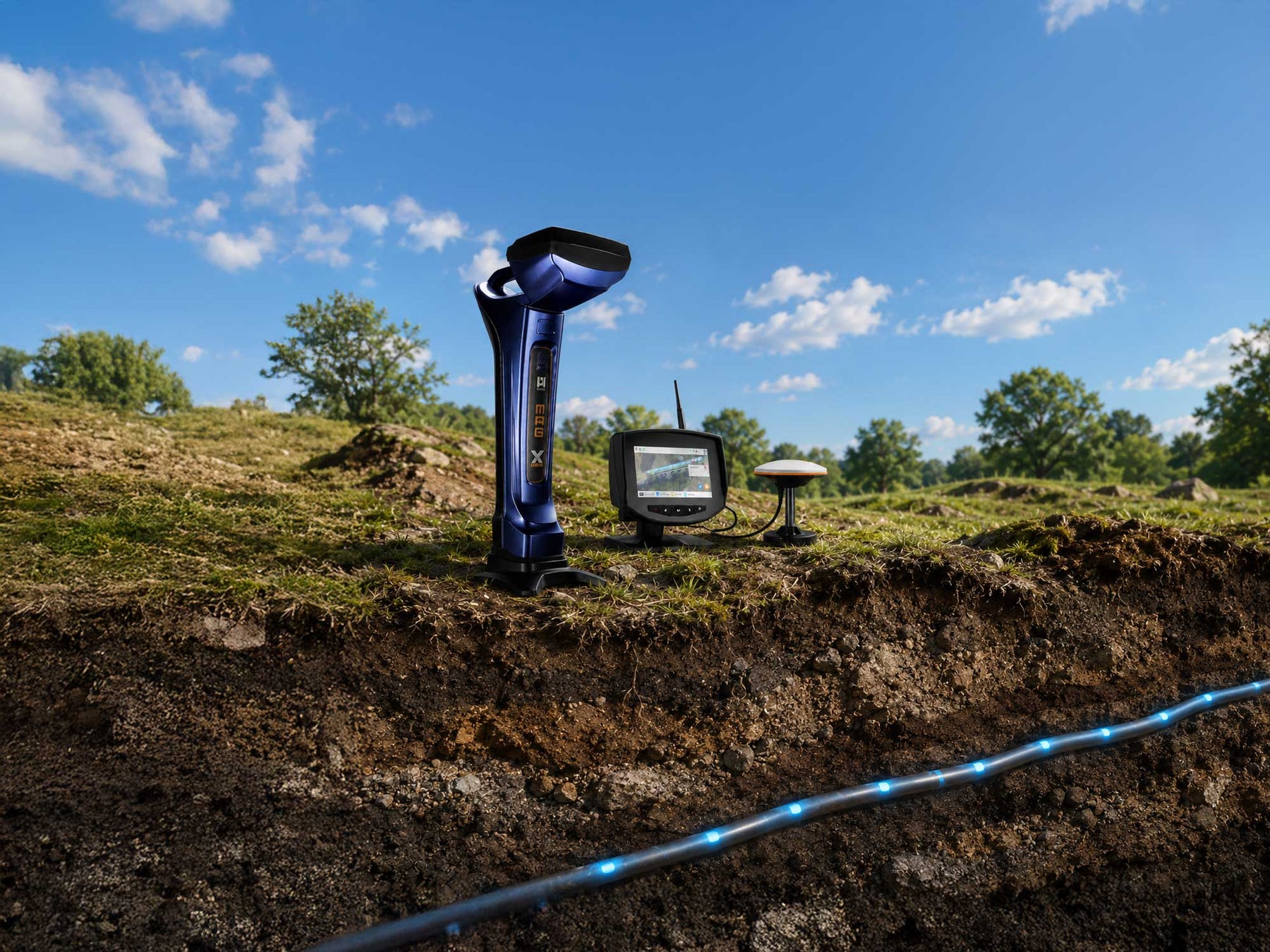 Underground Magnetics MAG X Geo: GPS with RTK Correction for HDD