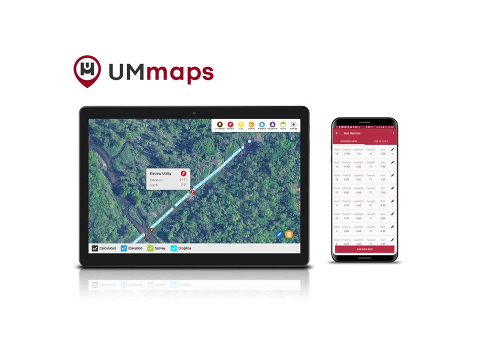 Underground Magnetics UMmaps App Automated Bore Log Data